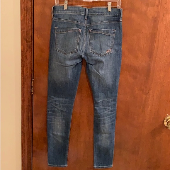 Express Mid-Rise Denim Legging Size 4 Regular - Picture 2 of 3